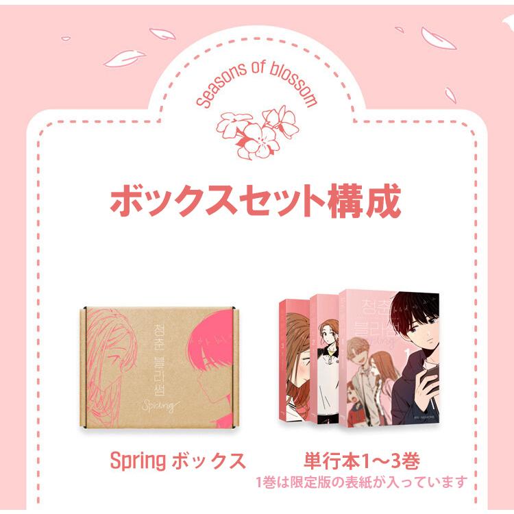 韓国語 まんが『青春ブロッサム シーズン1 : 1~3 限定版ボックスセット