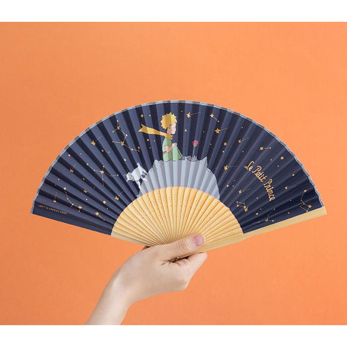 韓国のグッズ 星の王子さまの折り畳み扇子 せんす（2タイプから選択