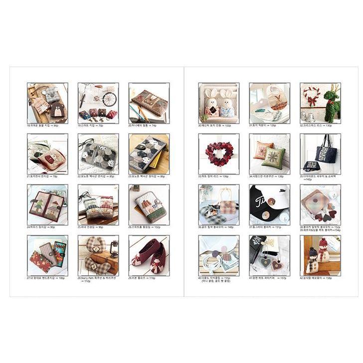 韓国語 手芸 『写真とイラストを見ながら作る キルトのプレゼント 