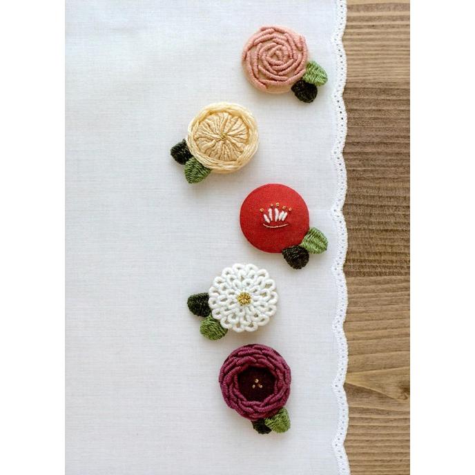 韓国語 刺 本 『アトリエオラのフランス刺繍作業室』 著：アトリエオラ