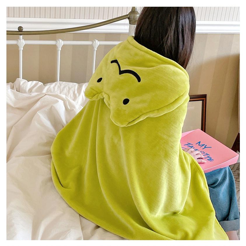 韓国 キャラクター グッズ『かえるのケックギ 着る毛布 フード付き 