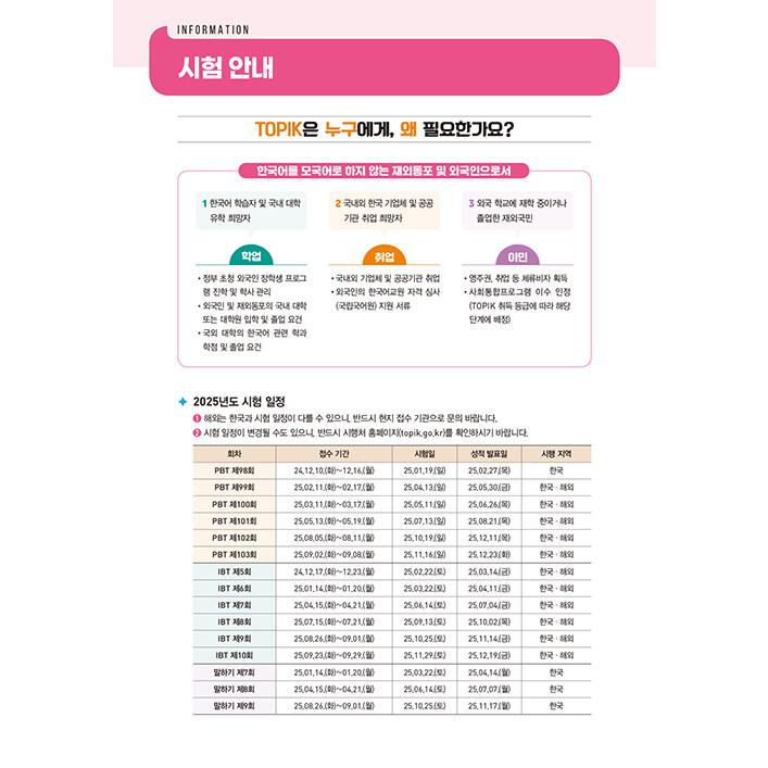 2025 韓国語能力試験 TOPIK 1（トピック1）一度で合格（初級）＋無料