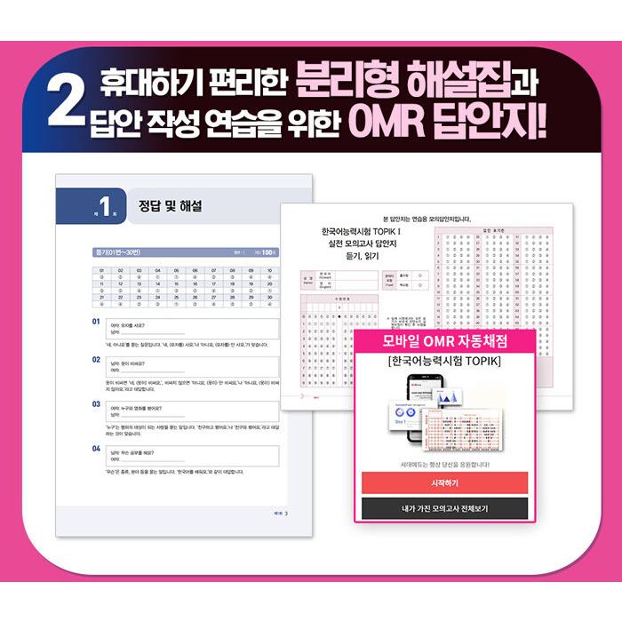 2024 韓国語能力試験 TOPIK I（トピック 1:初級）完璧対備SET 基本書 +