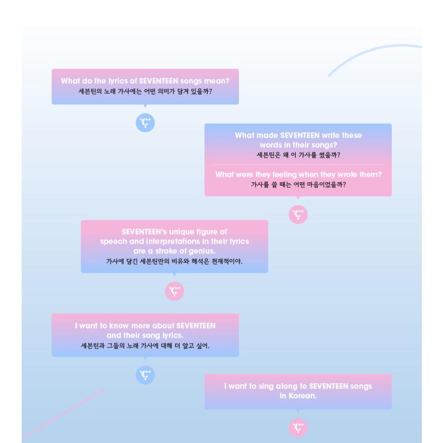 韓国語 音楽エッセイ 本『SEVENTEEN LYRICS INSIDE』著：Cake（別冊