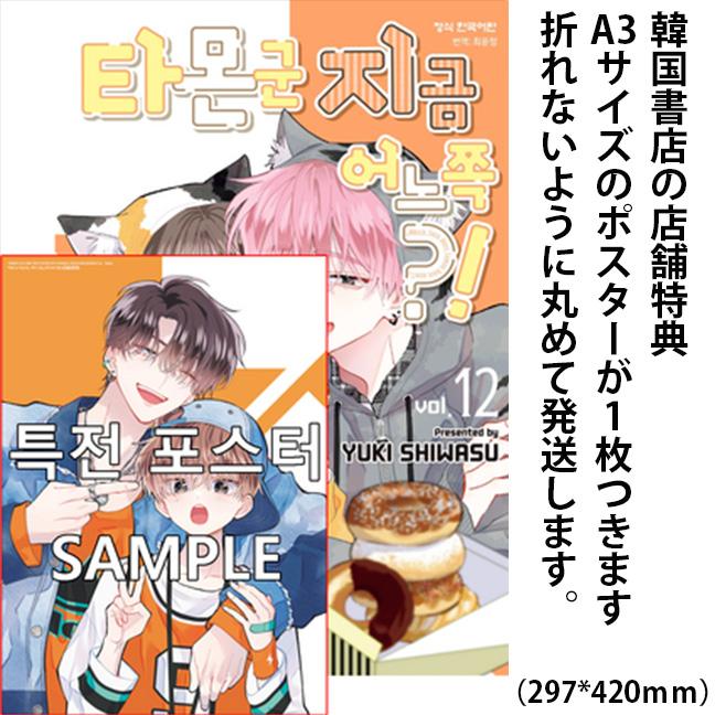 ポスター付き）韓国語 まんが 『多聞くん今どっち！？(12)』著：師走