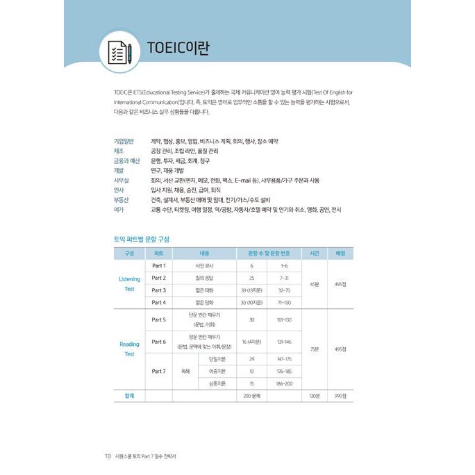 韓国語 英語 本 『シウォンスクール TOEICパート7必須戦略書』 著：チョン・サン シウォンスクール語学研究所｜niyantarose｜11