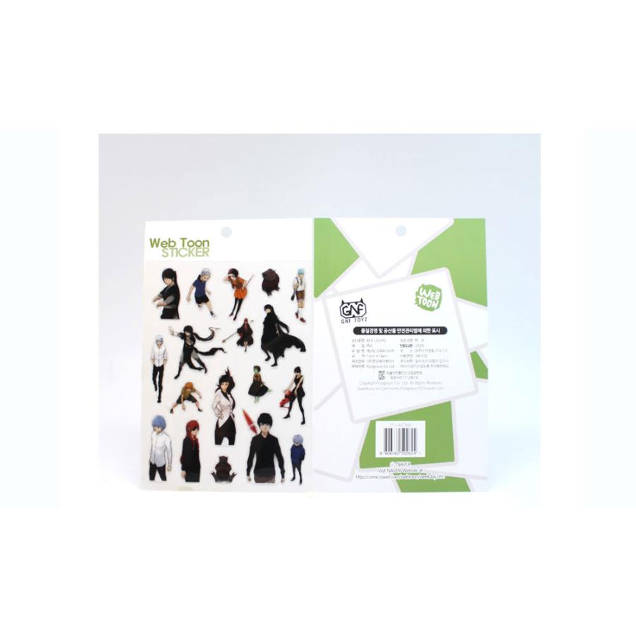 神之塔 ステッカーセット 韓国 コミック グッズ『神之塔 ウェブトゥーン ステッカー（2種類から