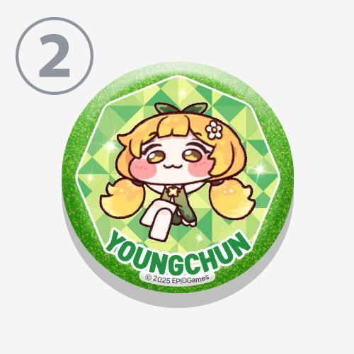 韓国 ゲーム グッズ『ザ・トリッカル グリッター 缶バッジ（9種類から