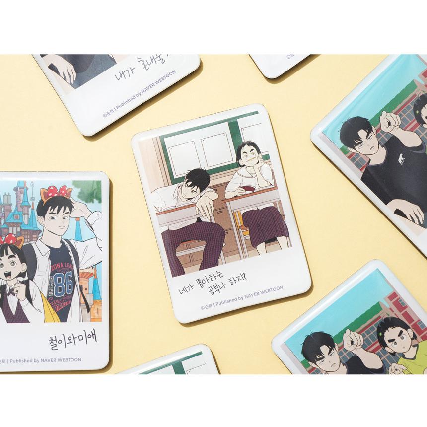 韓国 コミック グッズ『世紀末青リンゴ学習塾 ポラロイド風 マグネット