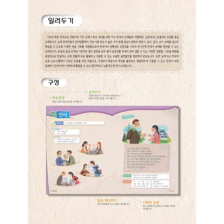 韓国語の教材 『開かれた韓国語 初級 1』KF 韓国国際交流財団文化