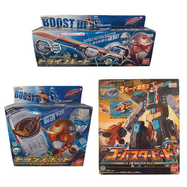 新品 バンダイ 特命戦隊ゴーバスターズ ゴーバスタービート トランスポッド ドライブレード セット まとめ