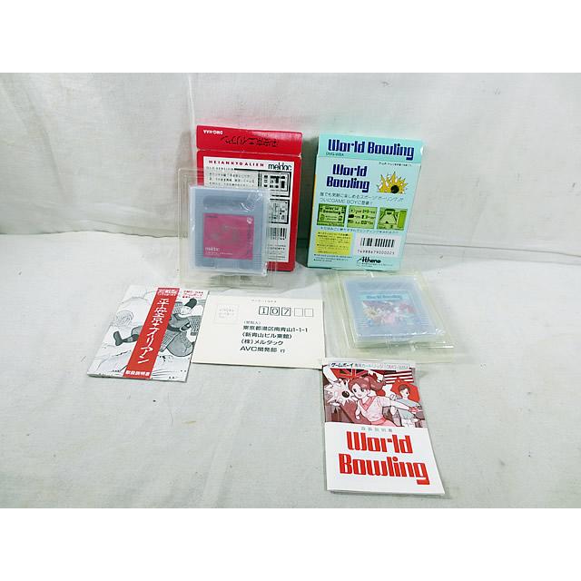 新品 ゲームボーイ GAME BOY GB ワールドボーリング 平安京エイリアン セットの画像