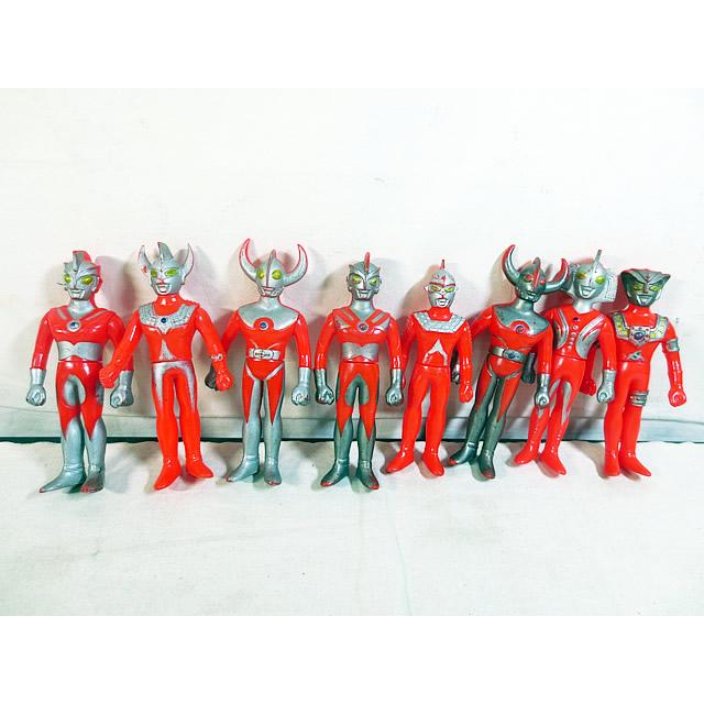 美品 ポピー ウルトラマン キングシリーズ 足形 ソフビ エース タロウ