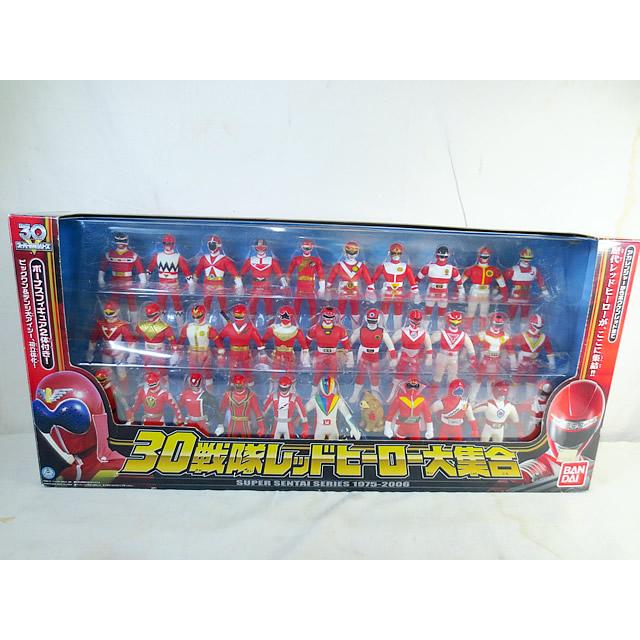 新品 バンダイ スーパー戦隊シリーズ 30戦隊レッドヒーロー大集合