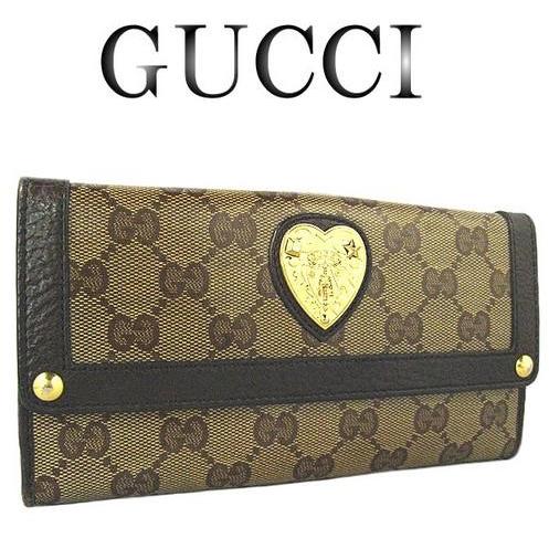GG GUCCI グッチ GG柄 ハート Wホック長財布 : 虹屋 - 通販 - Yahoo
