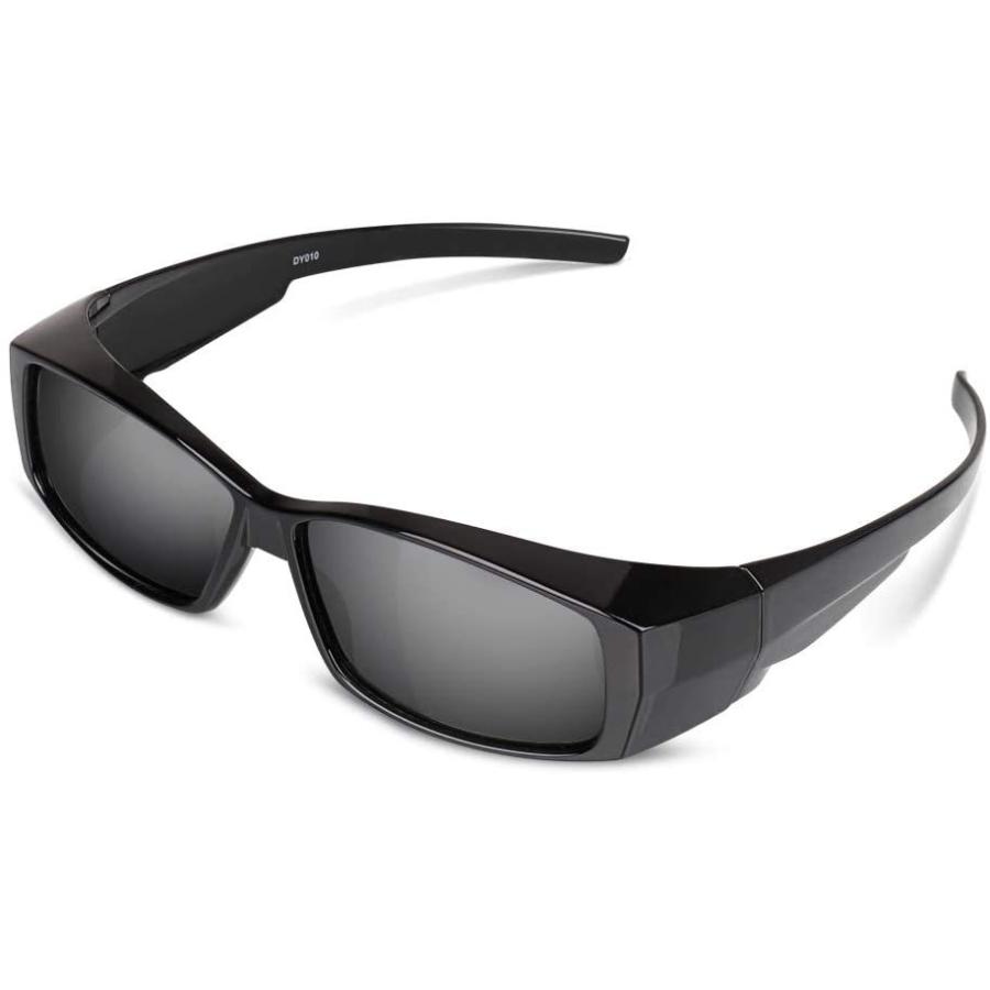 Ewinメガネの上から掛けられる オーバーサングラス UV400 最大76%OFFクーポン 紫外線 99.9％カット メンズ ＜セール＆特集＞ サングラス ブラック レディース兼用