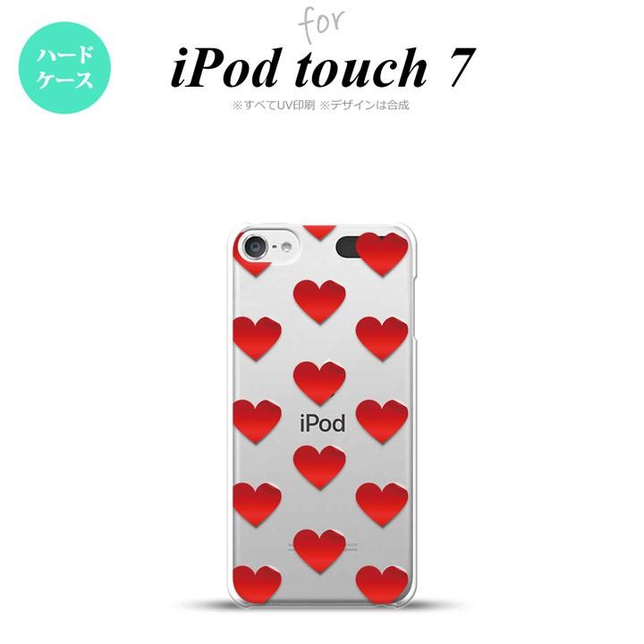 iPod touch 第7世代 ケース 第6世代 ハードケース ハート A 赤 nk-ipod7-017｜nk115