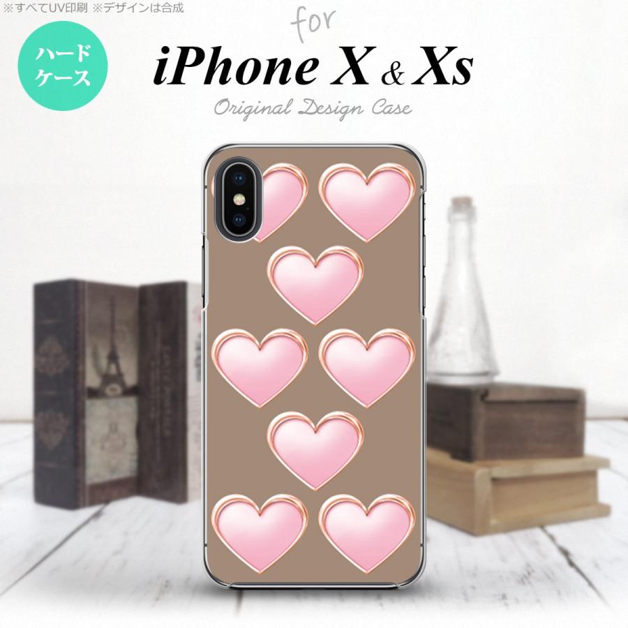 iPhoneX スマホケース カバー アイフォンX ハート（C） 茶 nk-ipx-176 : nk-ipx-176 :  スマホケースカバーの店NK115 - 通販 - Yahoo!ショッピング