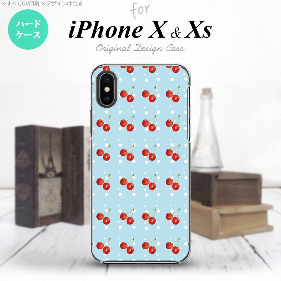 iPhoneX ・iPhone XS iPhoneX iPhone XS スマホケース ハードケース さくらんぼ チェリー 青 nk-ipx-177  : nk-ipx-177 : スマホケースカバーの店NK115 - 通販 - Yahoo!ショッピング