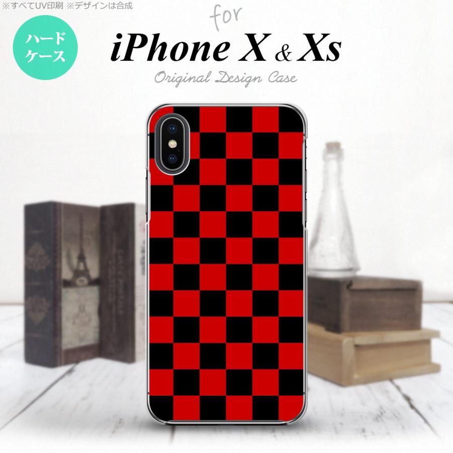 iPhoneX スマホケース カバー アイフォンX スクエア 黒×赤 nk-ipx-763 : nk-ipx-763 :  スマホケースカバーの店NK115 - 通販 - Yahoo!ショッピング