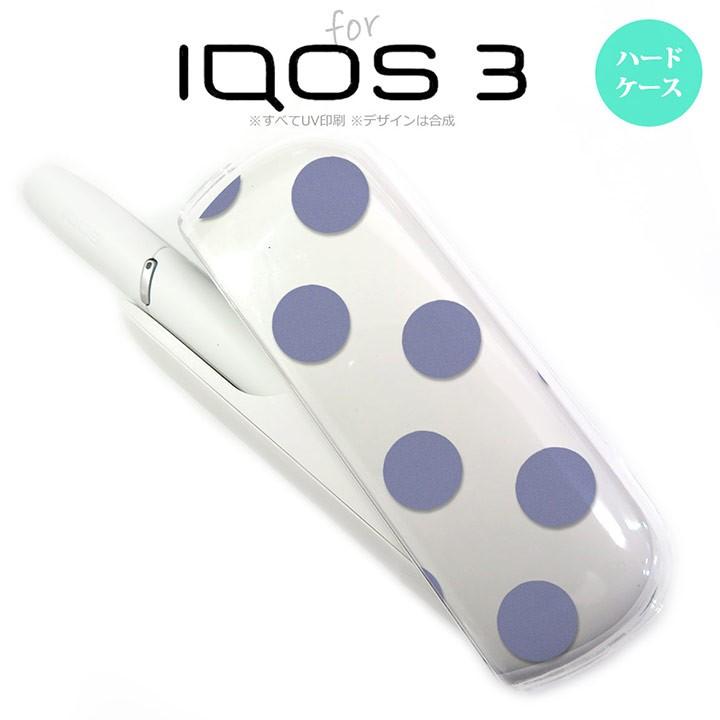 iQOS3 アイコス3 iqos3 ケース カバー ハードケース ドット・水玉 紫 nk-iqos3-007｜nk115