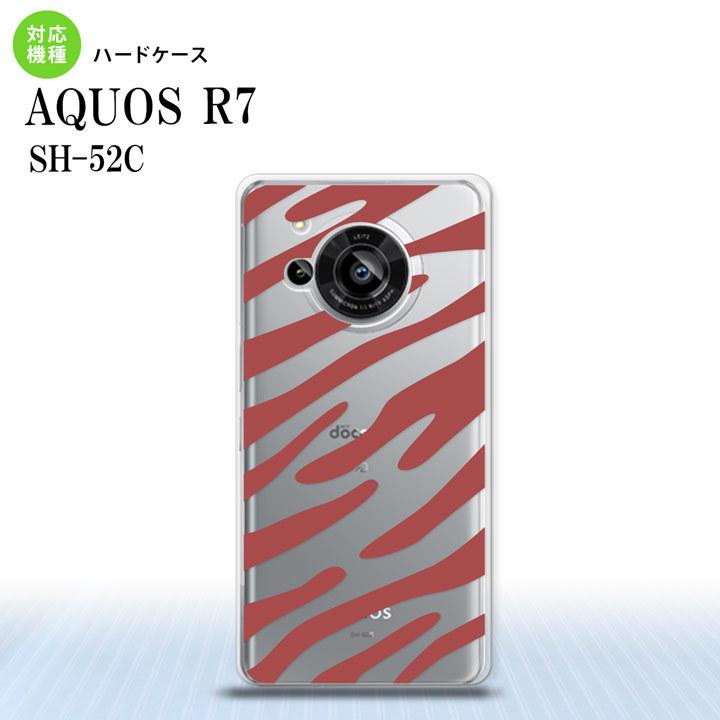 SH-52C AQUOS R7 スマホケース 背面ケース ハードケース ゼブラ 赤  nk-r7-023｜nk115