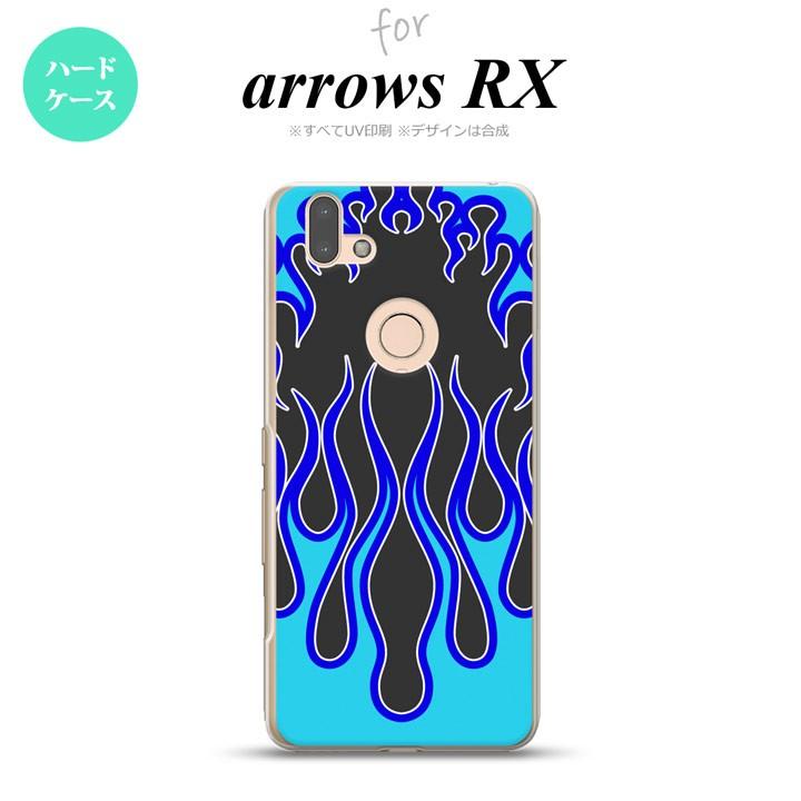 arrows RX ケース ハードケース ファイヤー 炎 黒 青 nk-arrx-1303｜nk117