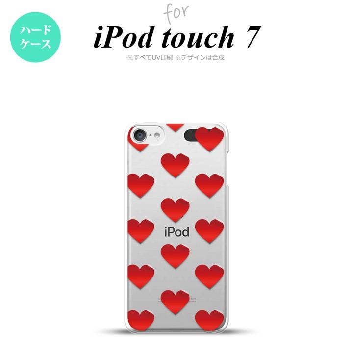 iPod touch 第7世代 ケース 第6世代 ハードケース ハート A 赤 nk-ipod7-017｜nk117
