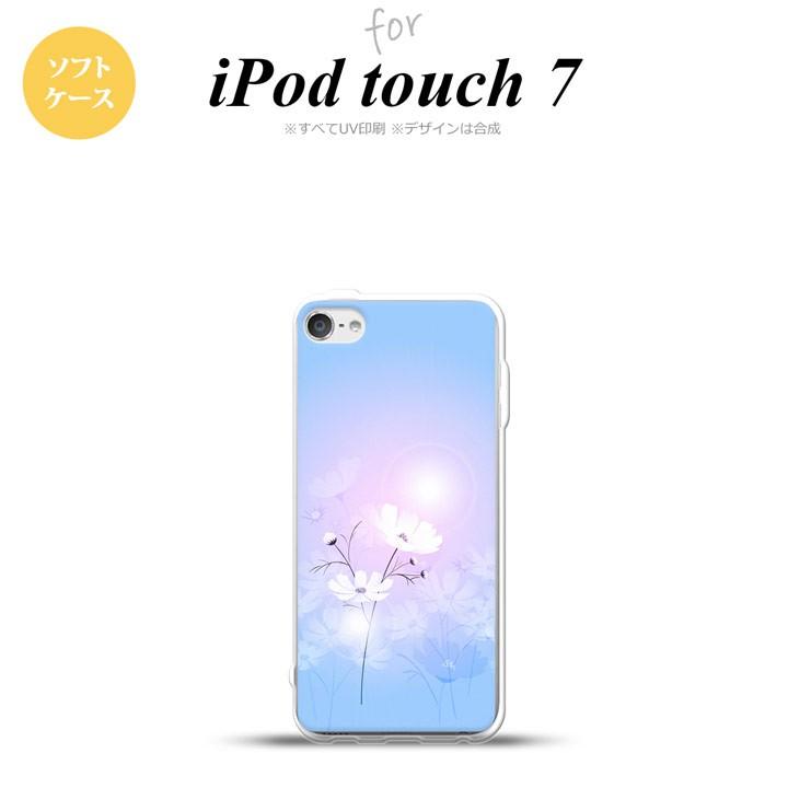 iPod touch 第7世代 ケース 第6世代 ソフトケース コスモス 水色 ピンク nk-ipod7-tp606｜nk117
