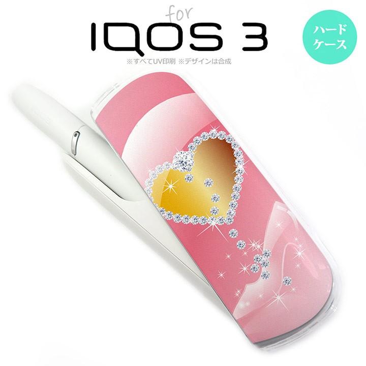 iQOS3 アイコス3 iqos3  ケース カバー ハード ハート（E） ピンク nk-iqos3-237｜nk117