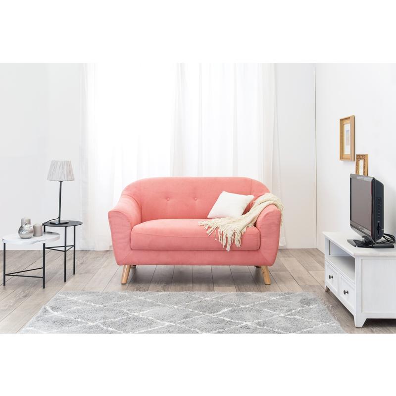 ソファ 2人掛け ピンク コンパクトサイズ 脚部組立 エメル Pi 株式会社中井家具 パレットハウス 通販 Yahoo ショッピング