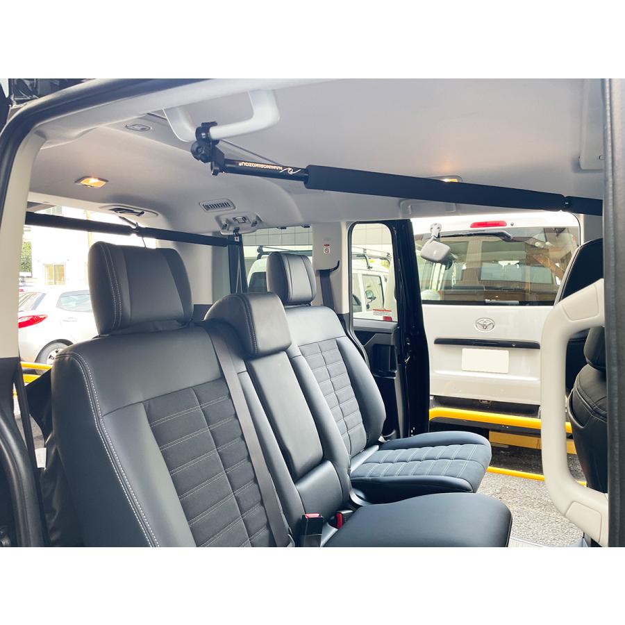 NKC] 手すり固定斜め掛けタイプ凸スライドバー2本セット (助手席上2列