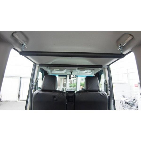 N-BOX ekスペース DAYZ ROOX 専用車内キャリア2本セット 縦ステー+