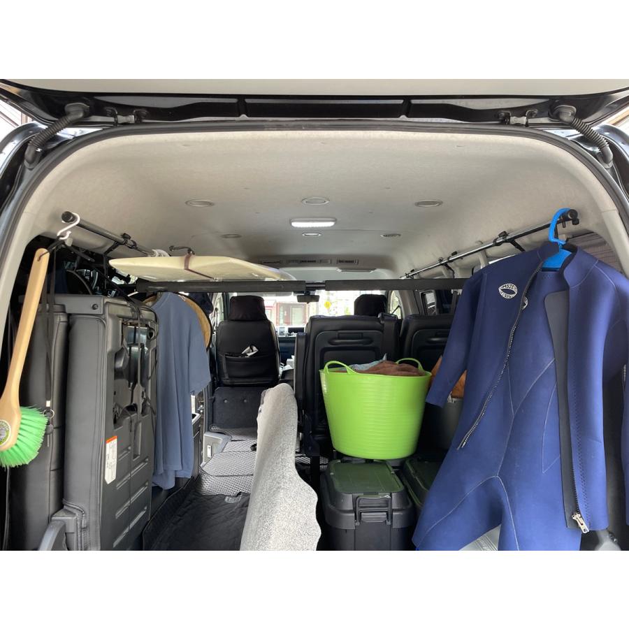 左右セット値下げ200系ハイエース パイプラック 荷室 ロッドホルダーノア