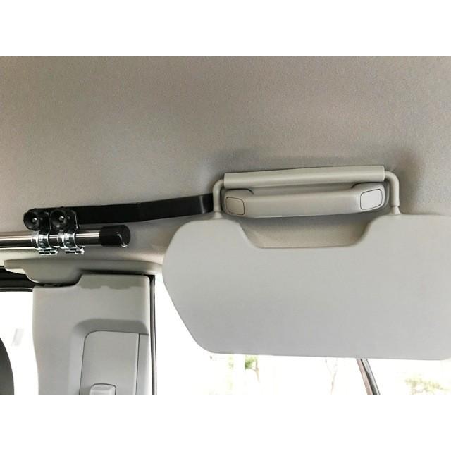 FJクルーザー 左右サイドバー&スライドバー2本セット ハイグレードパッド くの字延長ステー付 サーフボード スノボ ラック インテリアバー ロッドホルダー 