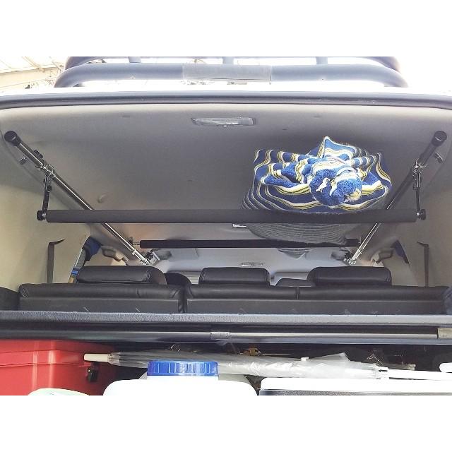 FJクルーザー 左右サイドバー&スライドバー2本セット ハイグレードパッド くの字延長ステー付 サーフボード スノボ ラック インテリアバー ロッドホルダー 