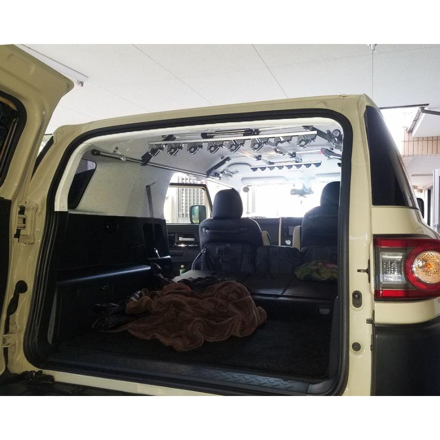 FJクルーザー専用 サイドバー 左右2本セット 車内ラック サーフボード 