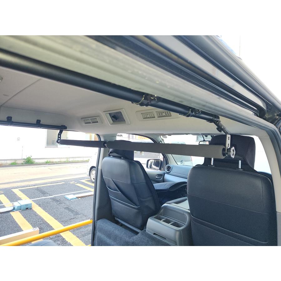 NV350 キャラバン E26 アルミ製サーフボードキャリア 2段タイプ 高さ 幅スライド可能 日産（NISSAN） [NAMINORIKOZOU] NV350 キャラバン GX サイドバー&凸