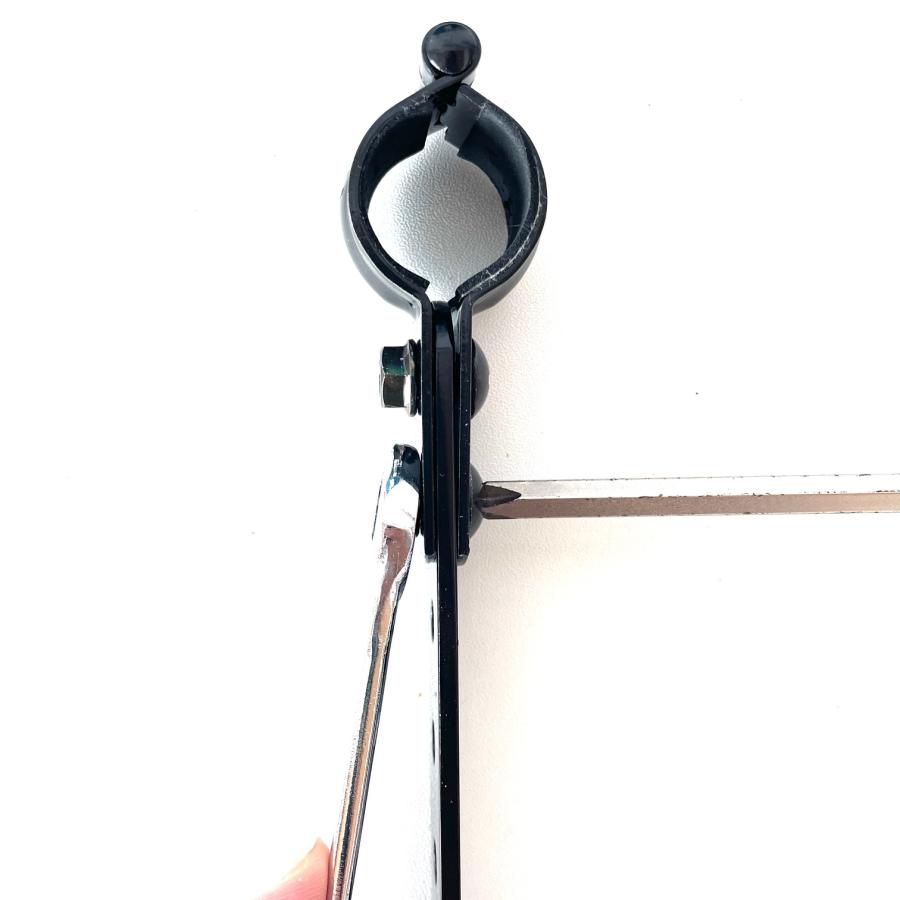 [NKC] 全丸穴 4穴延長ステー 黒 ネジ切りなし (2個 / 1セット)  ビス・ナット各4個付 代引き不可 メール便送料無料 スライドバーの長さ調整に |  | 02