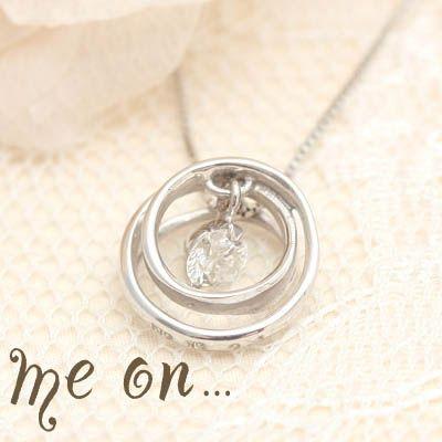 （お届け予定、約1ヶ月後）ネックレス me on 一粒ダイヤモンド サークルペンダント K10ゴールド（受注生産）