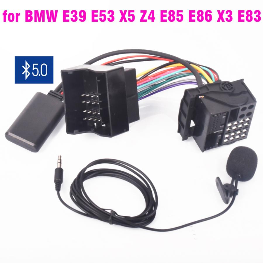 BMW マイク付き Bluetooth オーディオアダプター e39 e53 x5 z4 e85 e86 x3 e83 ケーブル5.0｜nkp-sutoa｜02