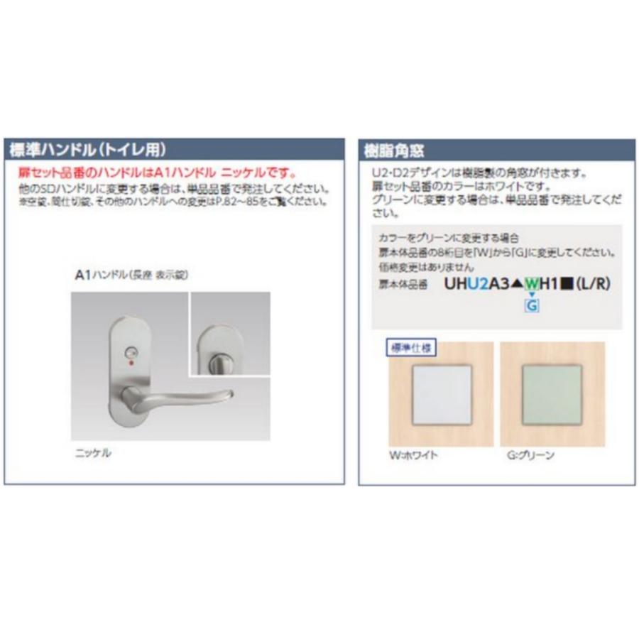 ナスラック トイレドア 樹脂角窓 表示錠 SDシリーズ H2050 W648 W735 W755 W778 W828 W875 開き戸 DIY ...
