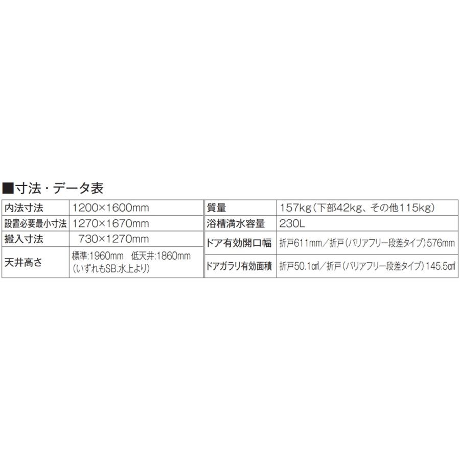 ハウステック 1ハウステック ユニットバス NJB 1216 サイズ 基本 ハウステック 1ハウステック ユニットバス NJB 1216 サイズ 基本