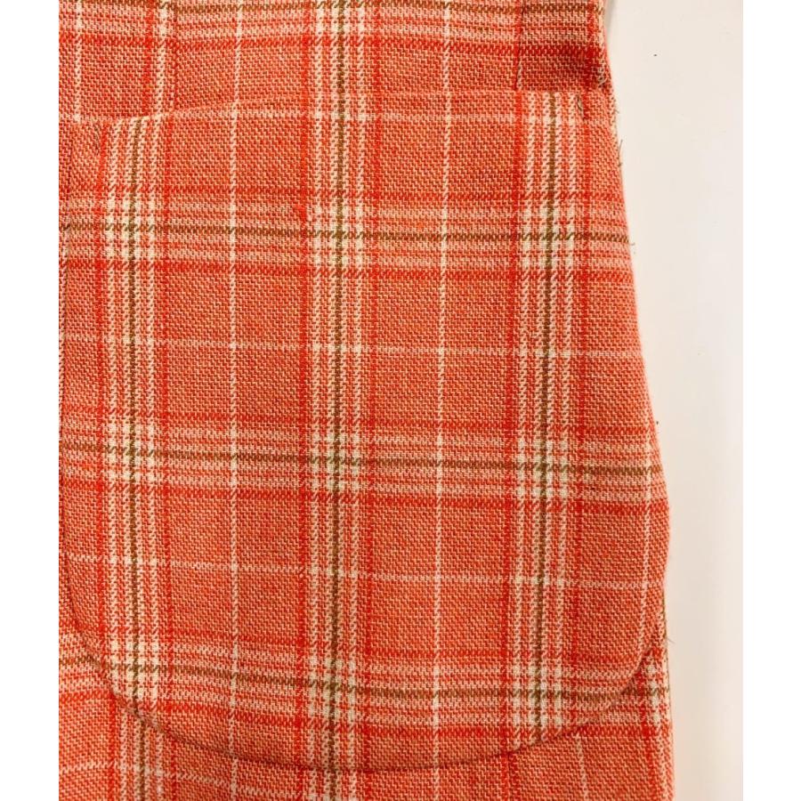 秋冬メンズダブルジャケットオレンジチェック/S/M/L/XL : NKT ARROWS