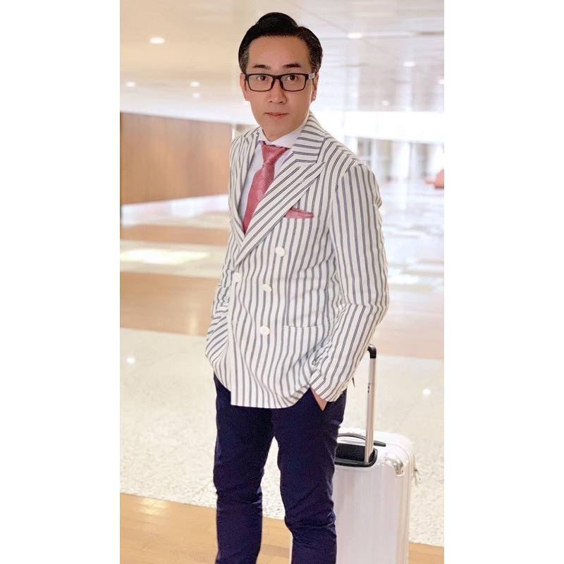 メンズ春夏ダブルジャケット 軽量デニム ダブルストライプ ホワイト ネイビー 40代 50代 S M L Xl ビジネスジャケット カジュアルジャケット Ja Dbwhst01 Nkt Arrows 通販 Yahoo ショッピング