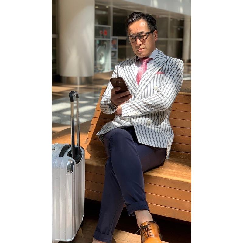 メンズ春夏ダブルジャケット 軽量デニム ダブルストライプ ホワイト ネイビー 40代 50代 S M L Xl ビジネスジャケット カジュアルジャケット Ja Dbwhst01 Nkt Arrows 通販 Yahoo ショッピング