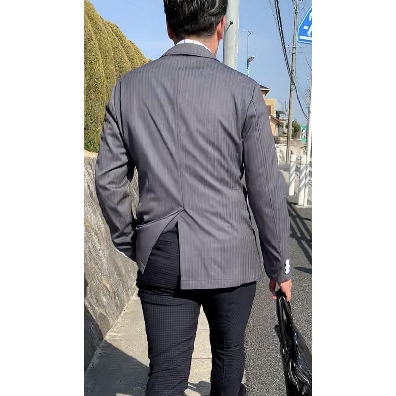 ぐあ　3点セットメンズビギ　ジャケット　グレー ストライプ ジャケット商品一覧｜メンズファッション通販 MEN'S BIGI ONLINE