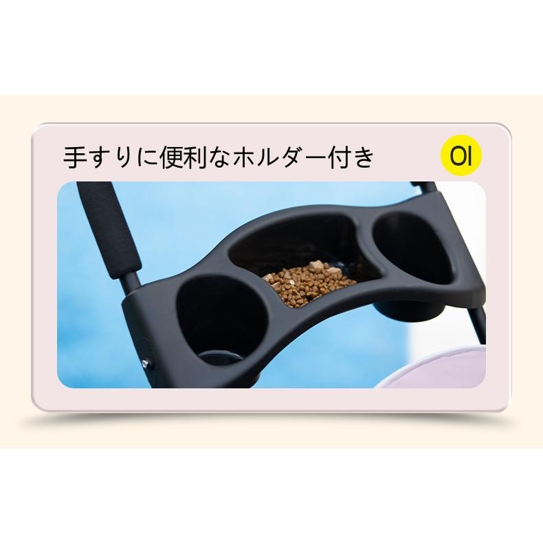 分離型 ペットカート 2Way 前輪360°回転 折りたたみ 猫犬兼用 多機能