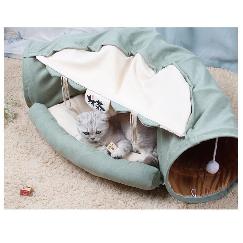 ねこトンネル 猫ハウス キャットトンネル 猫ベッド おもちゃ ペット