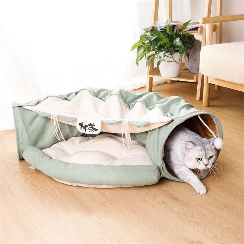 ねこトンネル 猫ハウス キャットトンネル 猫ベッド おもちゃ ペット